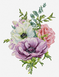 Cross stitch kit Anemone - Luca-S