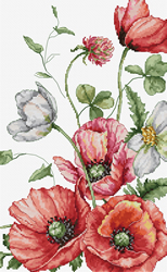 Cross stitch kit The Field Poppies - Luca-S