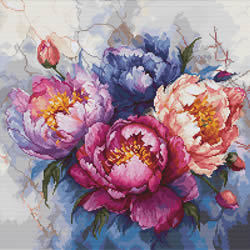 Cross stitch kit The King of Flowers - Luca-S