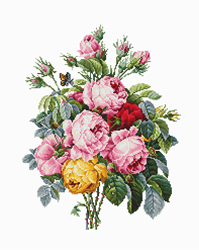 Cross stitch kit Roses - Luca-S