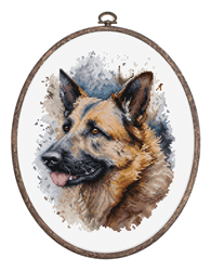 Cross stitch kit The German Shepherd - Luca-S