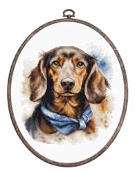 Cross stitch kit The Dachshund - Luca-S