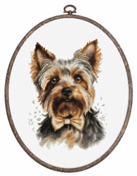 Cross stitch kit The Yorkshire Terrier  - Luca-S
