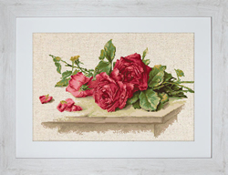 Cross Stitch Kit Red Roses - Luca-S