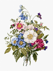 Cross stitch kit Bouquet Of Summer Flowers - Luca-S