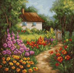 Cross stitch kit The Country House  - Luca-S