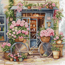 Cross stitch kit Shop Flowers - Luca-S