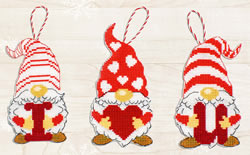 Cross stitch kit Gnomes of Valentine's Day - Luca-S