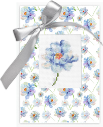 Cross stitch kit Postcard Flower - Luca-S