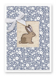 Cross stitch kit Postcard Bunny - Luca-S