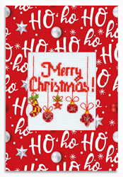 Cross stitch kit Merry Christmas! - Luca-S