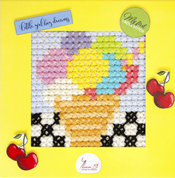 Cross stitch kit My First Embroidery - Ice-cream - Luca-S