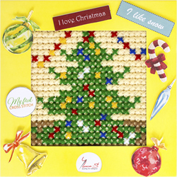 Cross stitch kit My First Embroidery - Christmas Tree - Luca-S