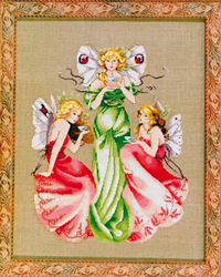 Cross Stitch Chart Three For Tea - Mirabilia Designs