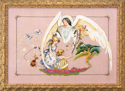 Cross Stitch Chart Guardian Angel - Mirabilia Designs