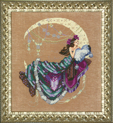 Cross stitch chart Moon Flowers - Mirabilia Designs