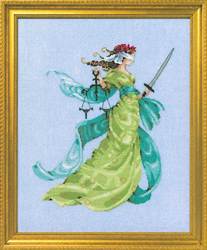 Cross stitch chart Lady Justice - Mirabilia Designs