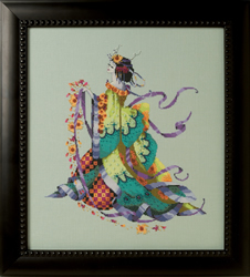 Cross stitch chart Miss Dancing Flower  - Mirabilia Designs