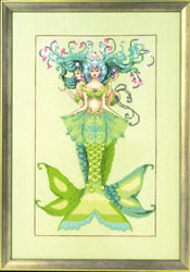 Cross stitch chart The Three Mermaids - Mirabilia Designs