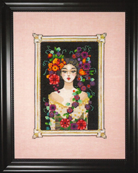 Cross stitch chart Camille in Bloom - Mirabilia Designs