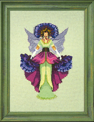 Borduurpatroon February Amethyst Fairy  - Mirabilia Designs