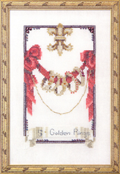 Cross Stitch Chart Five Golden Rings - Mirabilia Designs