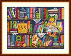 Cross Stitch Kit Book Shelf - Merejka