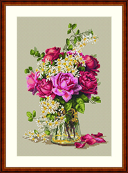 Cross Stitch Kit Roses - Merejka