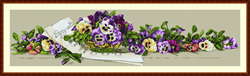 Cross Stitch Kit Pansy Waltz - Merejka