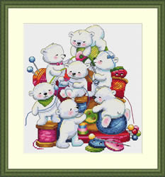 Cross Stitch Kit Little Helpers - Merejka