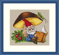 Cross Stitch Kit Under the Mushroom - Merejka