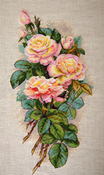 Borduurpakket Vintage Roses (Aida) - Merejka