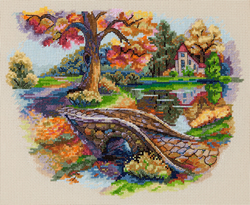 Cross stitch kit Autumn Landscape - Merejka