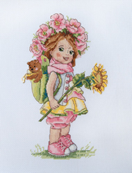 Cross stitch kit Summer Girl - Merejka