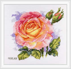 Cross stitch kit Rose - Merejka