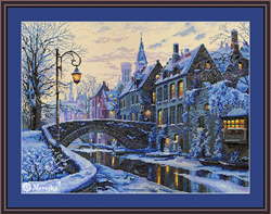 Cross stitch kit Winter Evening - Merejka