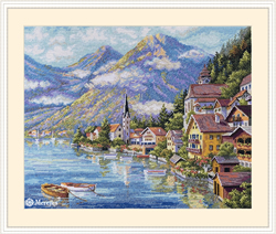 Cross stitch kit Alpine Village - Merejka