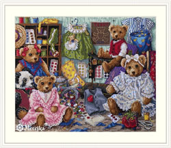 Cross stitch kit Teddy Bear Wear - Merejka