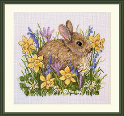 Cross stitch kit Little Rabbit  - Merejka