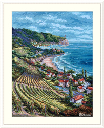 Cross stitch kit Coastline View - Merejka