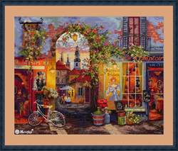 Cross stitch kit French Caf - Merejka