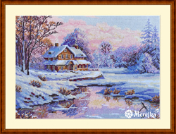 Cross stitch kit The First Snow - Merejka