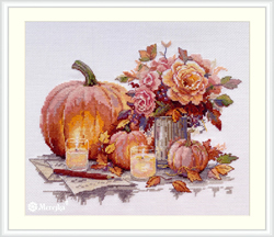 Cross stitch kit Still Life with Pumpkins - Merejka