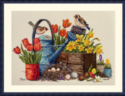 Cross stitch kit Spring Garden - Merejka