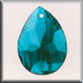 Glass Treasures Marbled Teardrop-Blue - Mill Hill