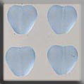 Glass Treasures Medium Chnld Heart-Matte Sapphir - Mill Hill