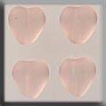 Glass Treasures Medium Chnld Heart-Matte Rosalin - Mill Hill