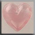 Glass Treasures Medium Quartz Heart-Pink - Mill Hill