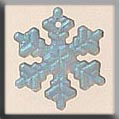 Glass Treasures Med. Snowflake-Matte Crystal AB - Mill Hill