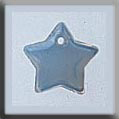 Glass Treasures Small Flat Star-Opal Bright - Mill Hill